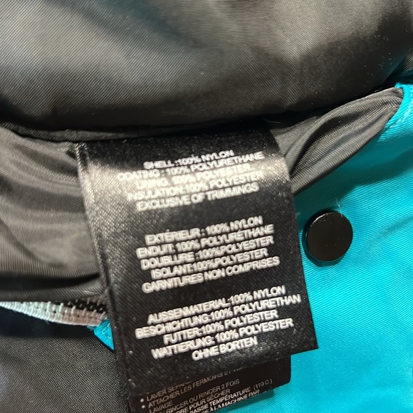 Orage Girl’s Winter Ski Coat EUC size XL Turquoise Blue - Picture 10 of 11